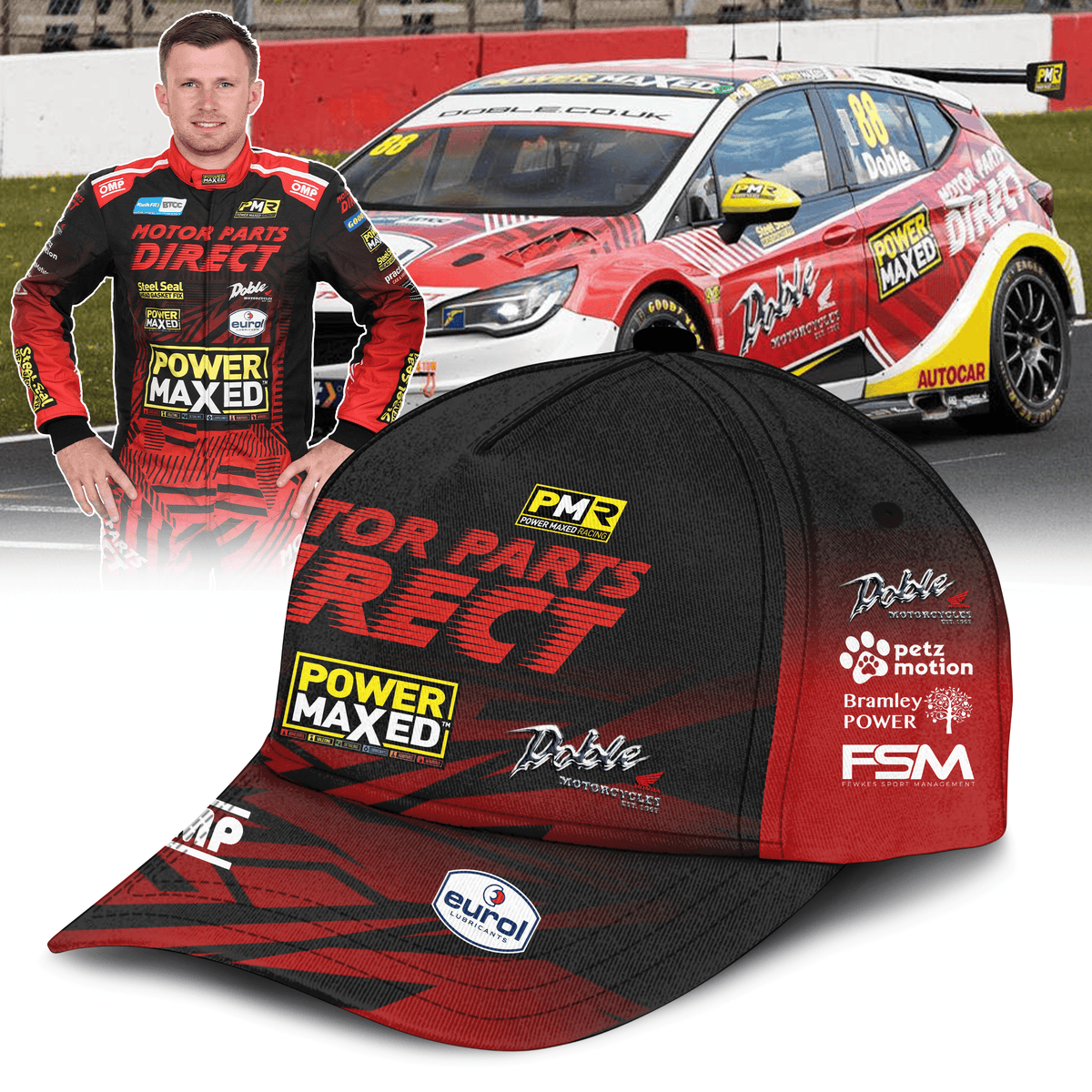 Motor Parts Direct with Power Maxed Racing BTCC 3D Apparel