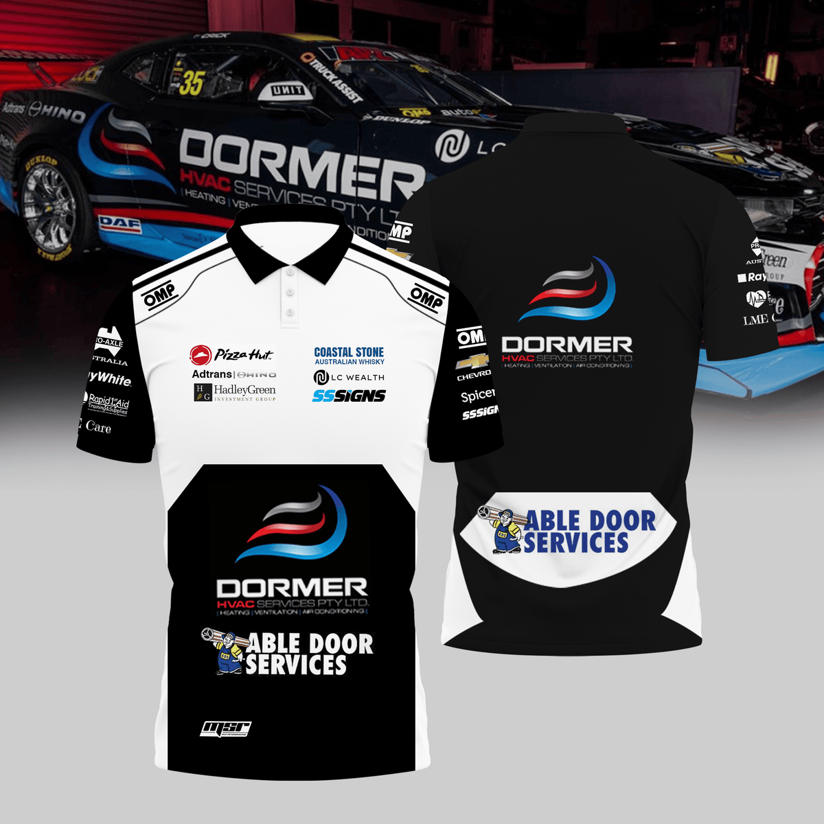 Dormer HVAC Racing by MSR Premium Polo Shirt