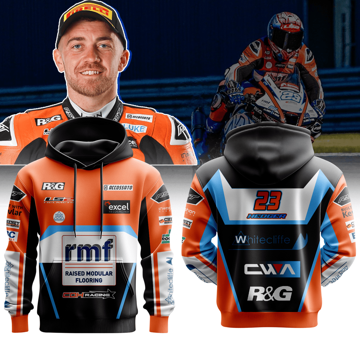 Whitecliffe CDH Racing Honda Premium Hoodie II
