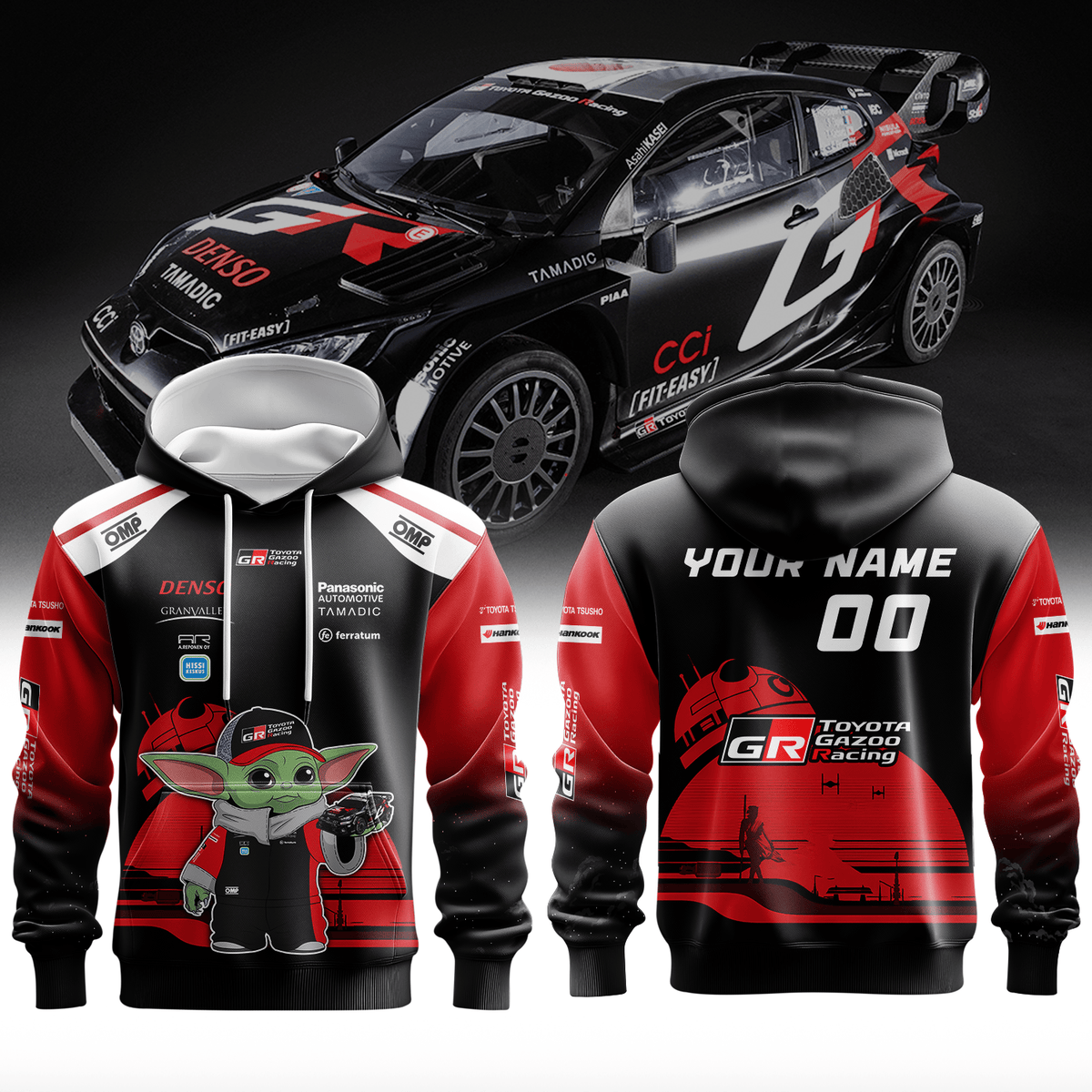 TOYOTA GAZOO RACING WORLD RALLY TEAM × YODA Premium 3D Racing Apparel