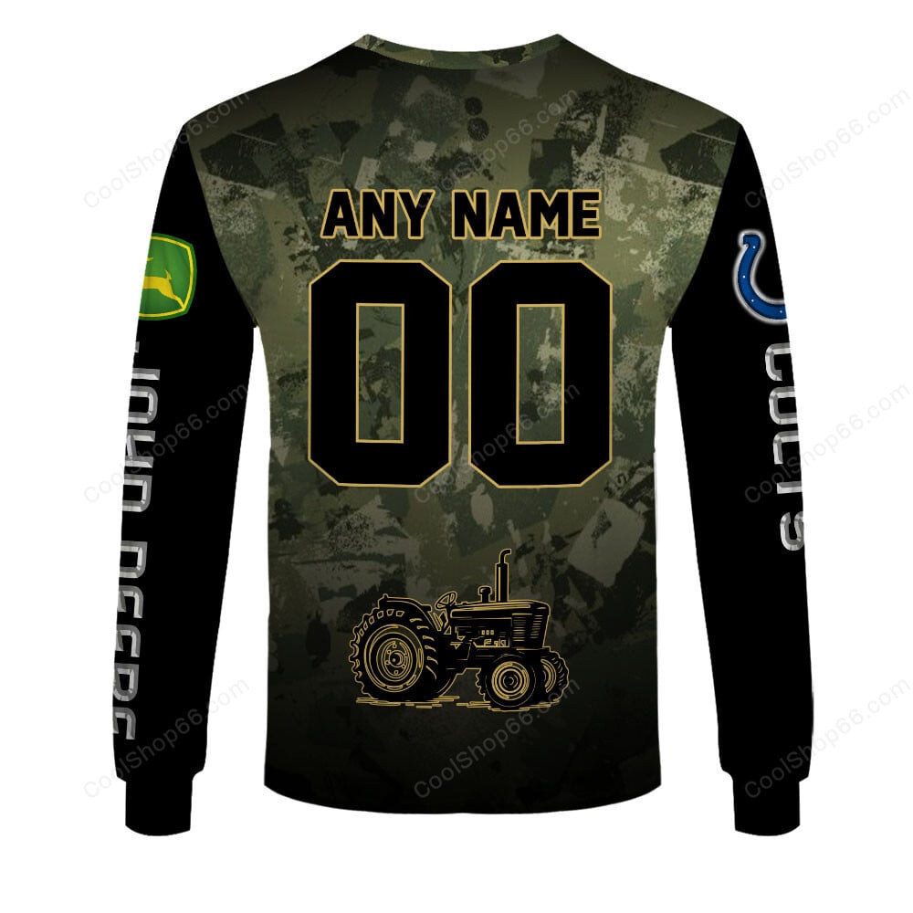 Indianapolis Colts x John Deere Hoodie | Funny Green Character Premium Hoodie