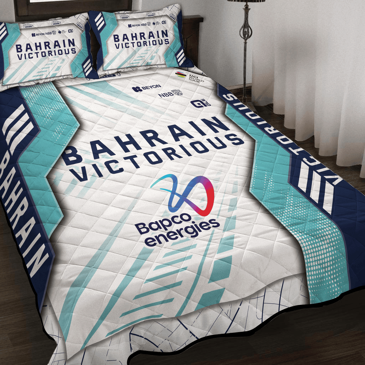 Bahrain Victorious Inspired Quilt Set