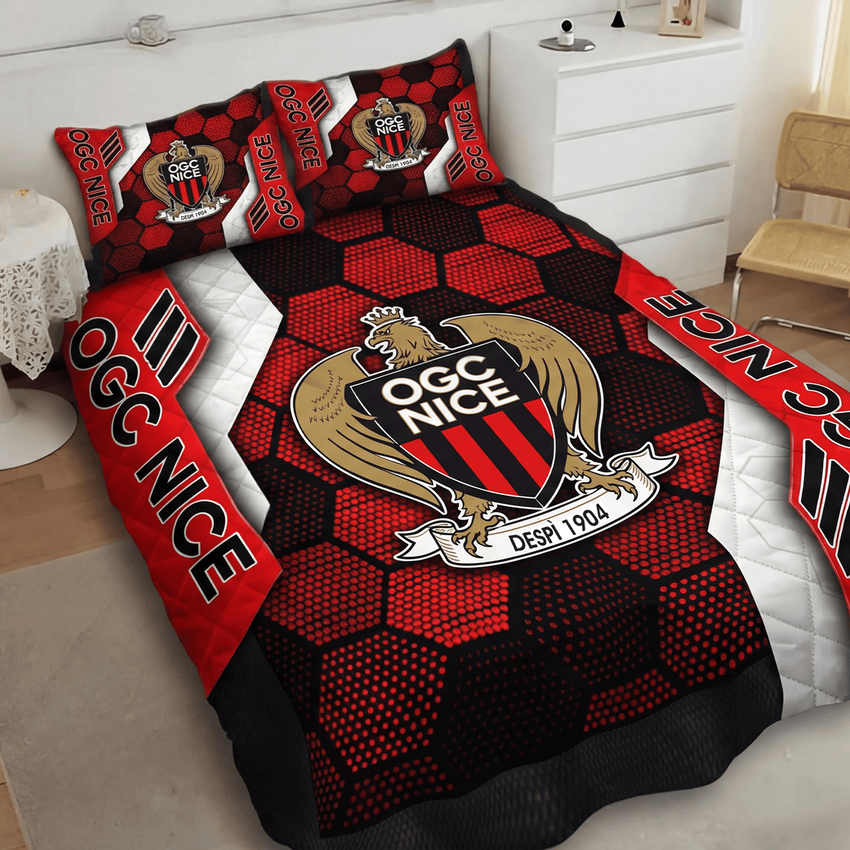 OGC Nice Inspired Quilt Set