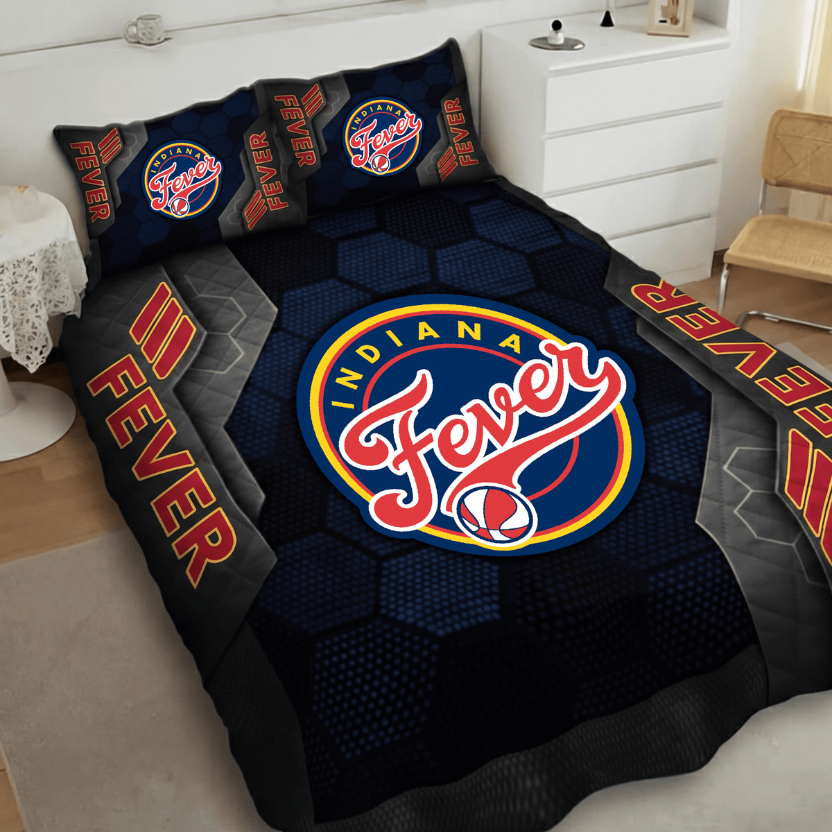 Indiana Fever Inspired Quilt Set