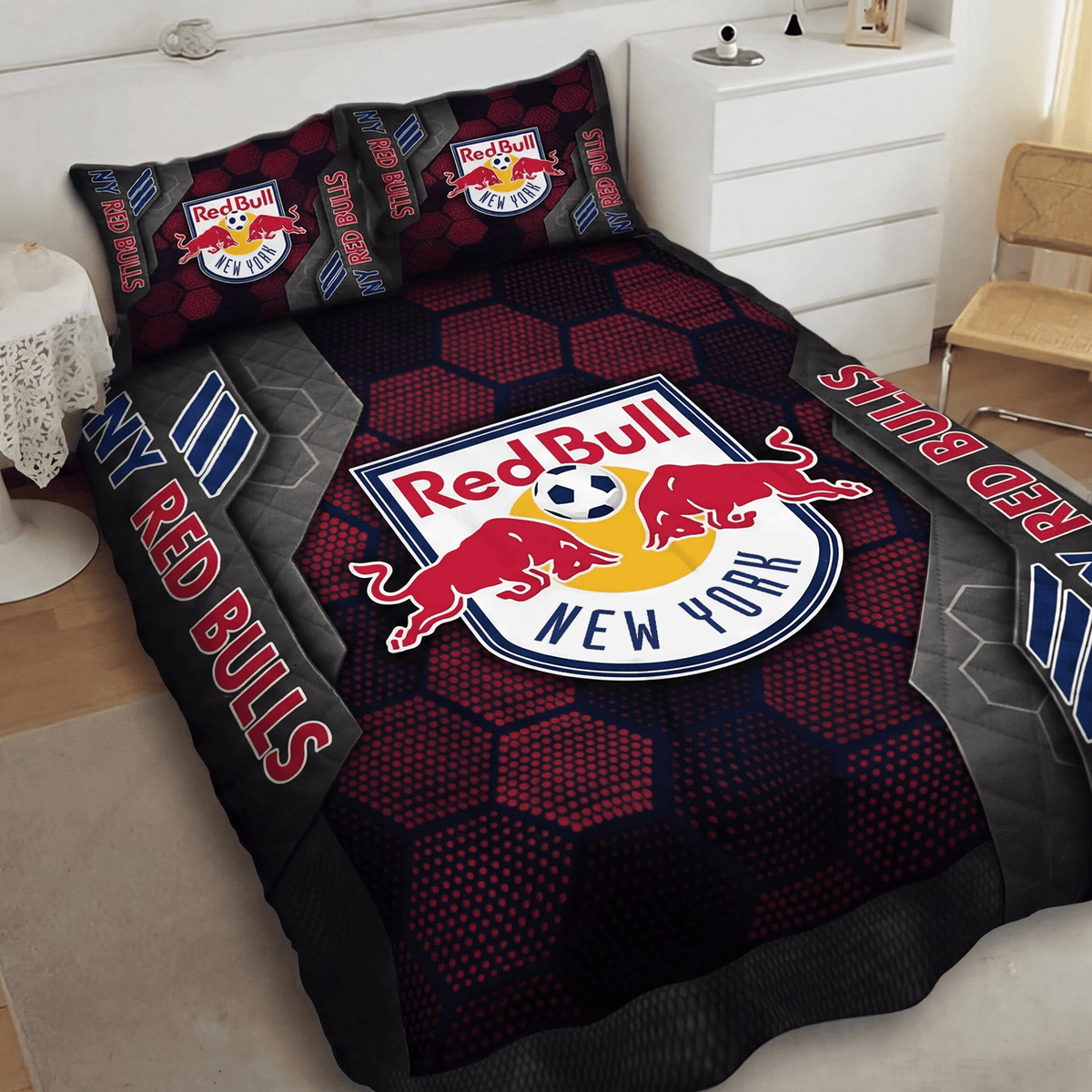 New York Red Bulls Inspired Quilt Set