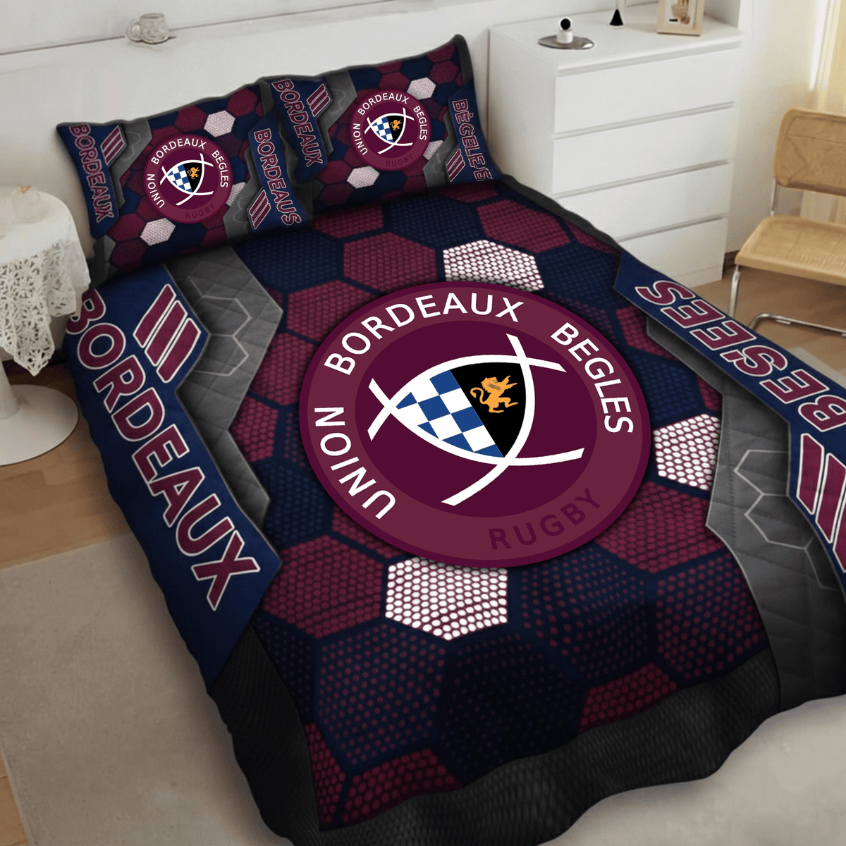 Bordeaux Bègles Inspired Quilt Set