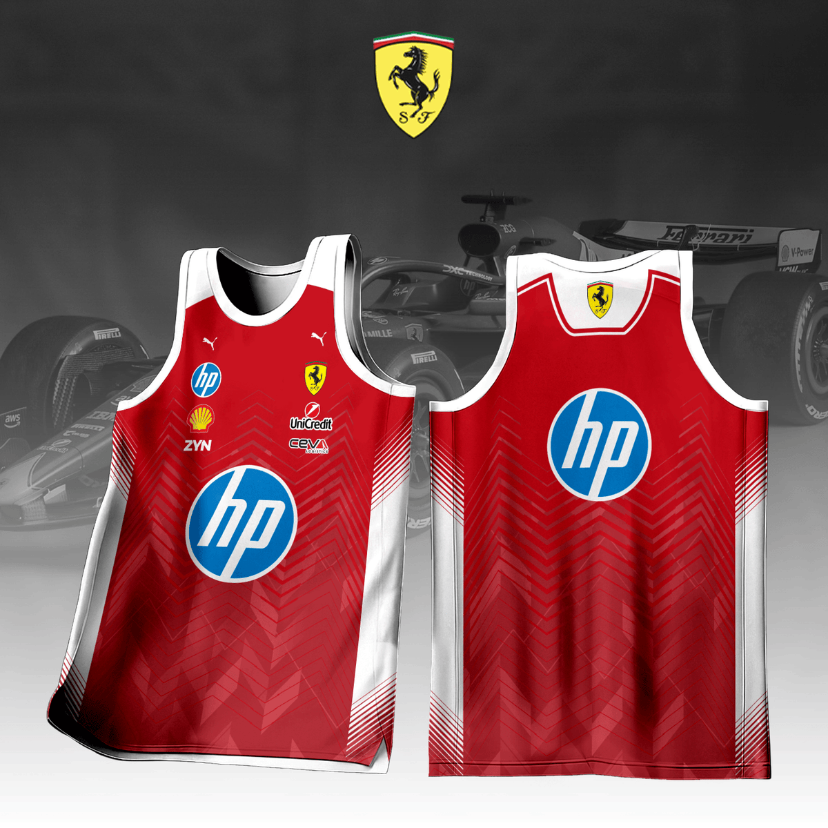 Scuderia Ferrari Inspired Tank Top
