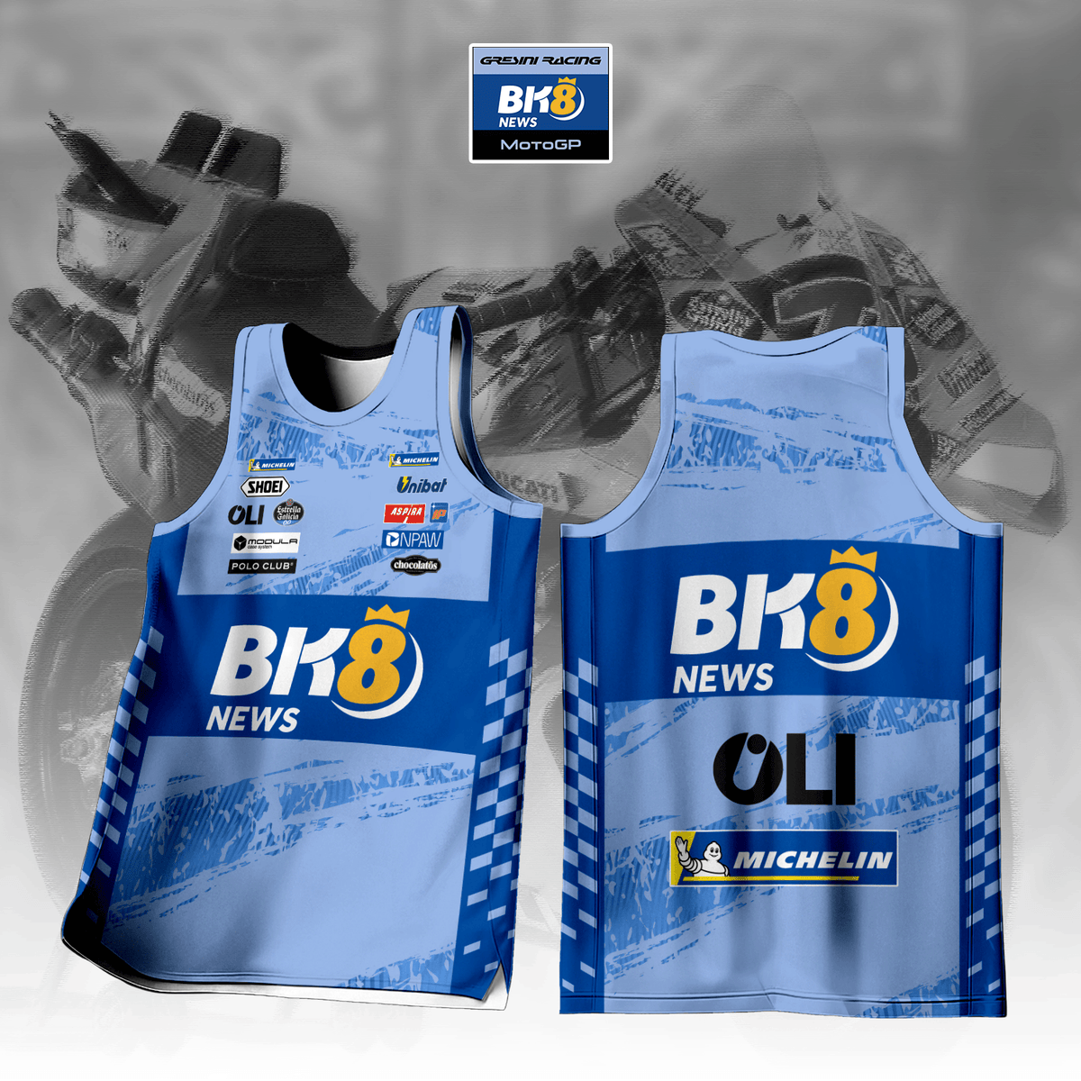 BK8 Gresini Racing Inspired Tank Top