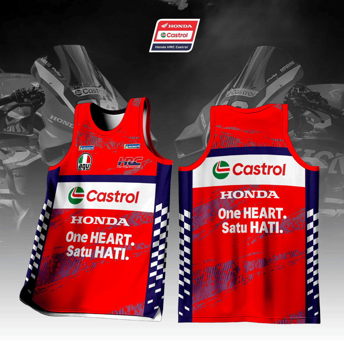 Honda HRC Castrol Inspired Tank Top