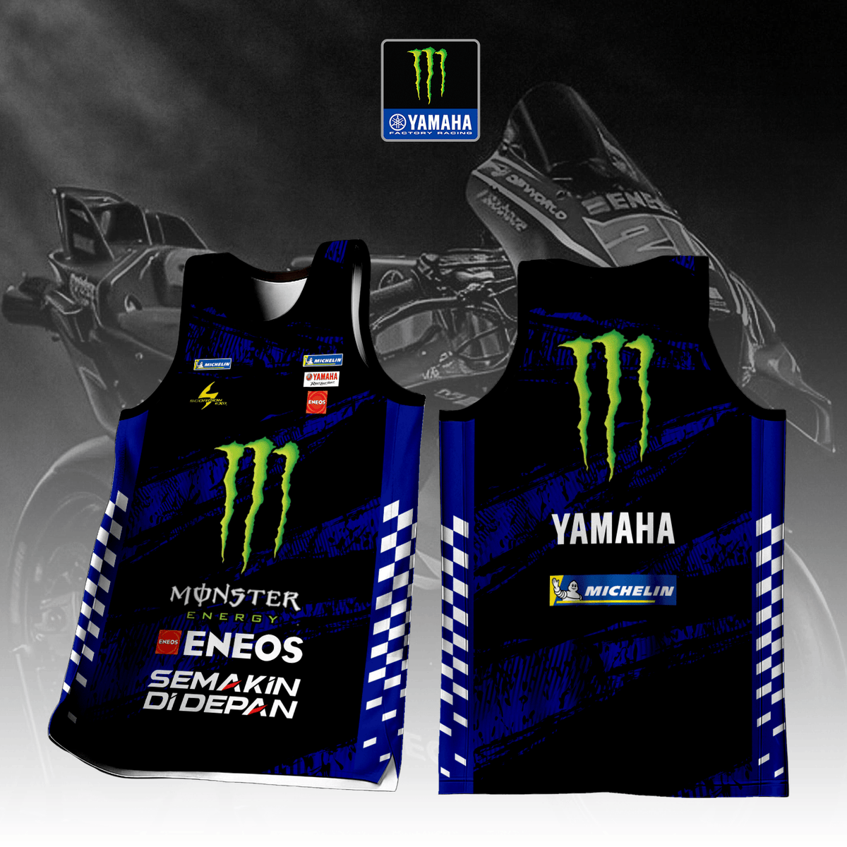 Monster Energy Yamaha MotoGP Inspired Tank Top