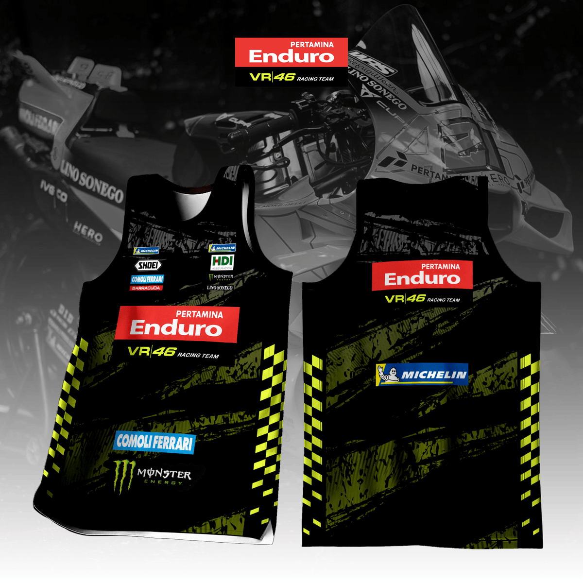 Pertamina Enduro VR46 Racing Team Inspired Tank Top