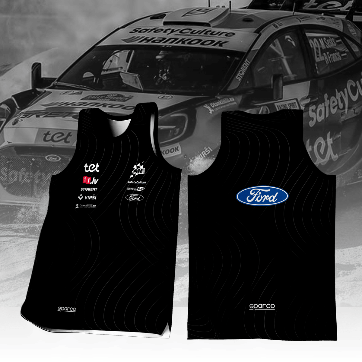 M SPORT FORD WORLD RALLY TEAM V2 Inspired Tank Top