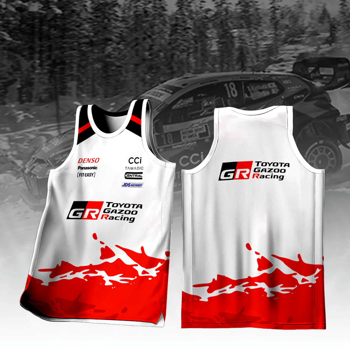 TOYOTA GAZOO RACING WORLD RALLY TEAM V2 Inspired Tank Top