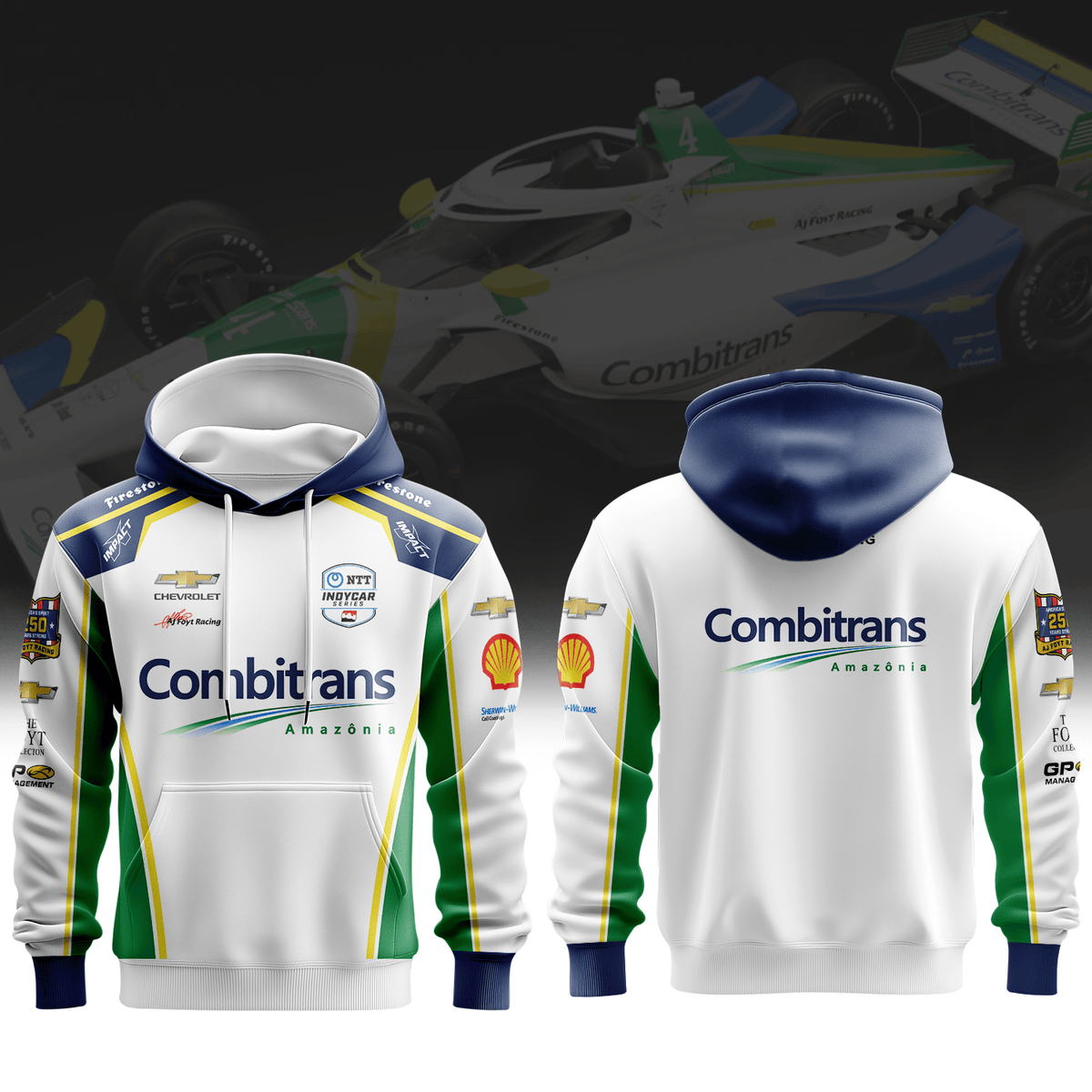 A J Foyt Enterprises Caio Collet Inspired 3D Apparel